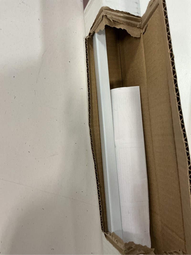 Condition photo showing As Is for national hardware 48 in. l white steel folding door hardware set 1 pk