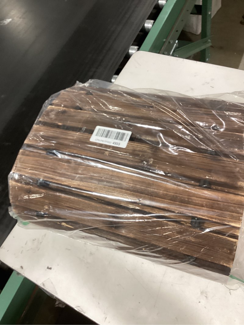 Condition photo showing Good Condition for 12FT Wooden Garden Pathway,Outdoor Roll Out Decorative Straight Walkway,Weather-Resistant Patio Path,Non-Slip Pavers Boardwalk for Garden, Backyard, Beach, Wedding Party Pathways Brown 12'