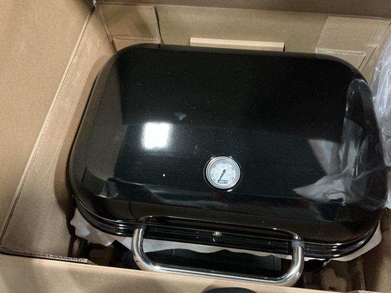 Condition photo showing Good Condition for Weber Lumin Portable Outdoor Electric Barbecue Grill for Small Spaces and Travel, Black No Stand Standard Black