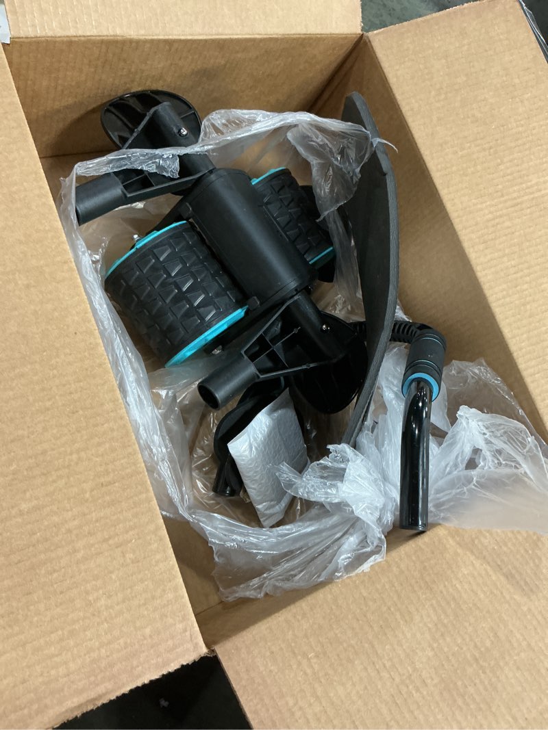 Condition photo showing As Is for uota elbow support automatic rebound abdominal wheel?ab roller for abdominal exercise machine?abs workout equipment?dolly core strengthening trainer fitness belly training
