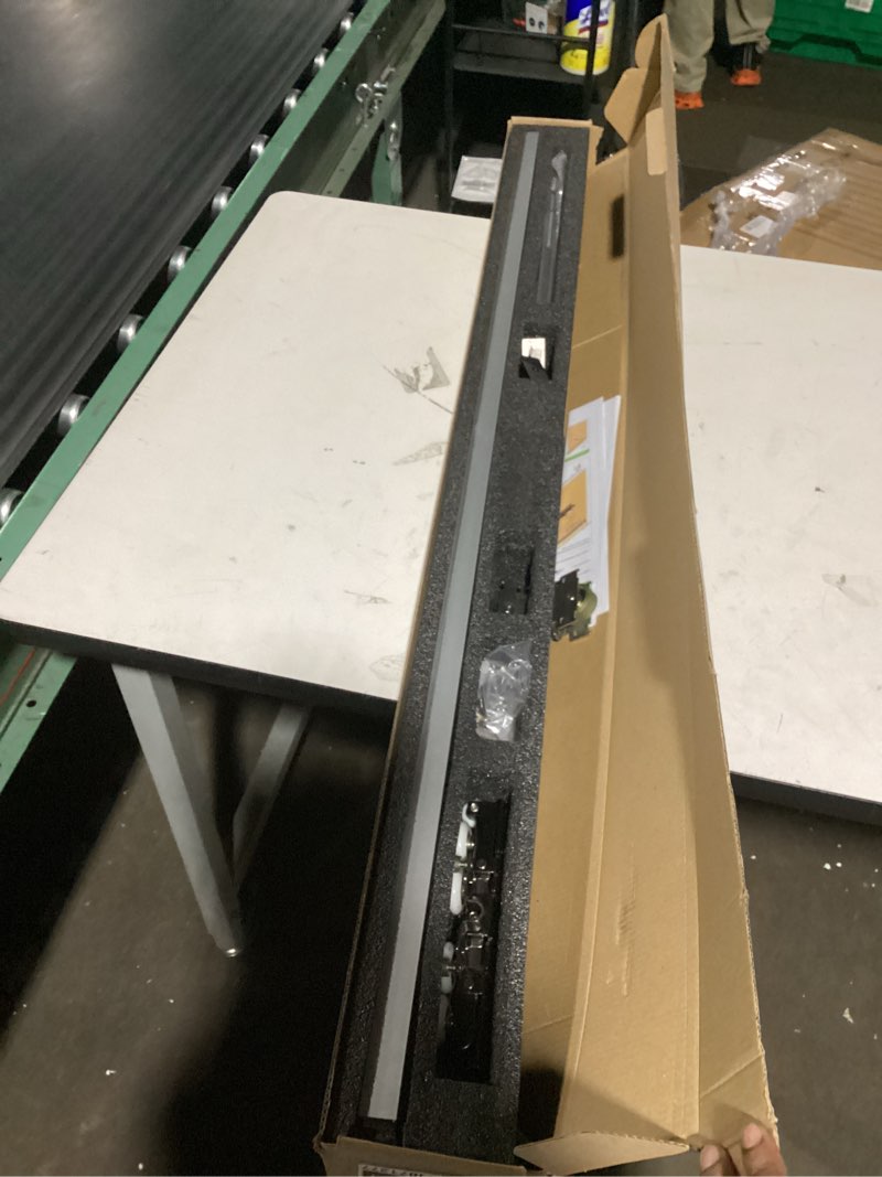 Condition photo showing Good Condition for 30-47 Inch New Heavy Duty Hidden Sliding Barn Door Hardware and Track, Floating Wall Mounted Invisible Sliding Door Track, Soft Close, Quiet, Easy Install (Can Installed on Doors up to 47 Inch)