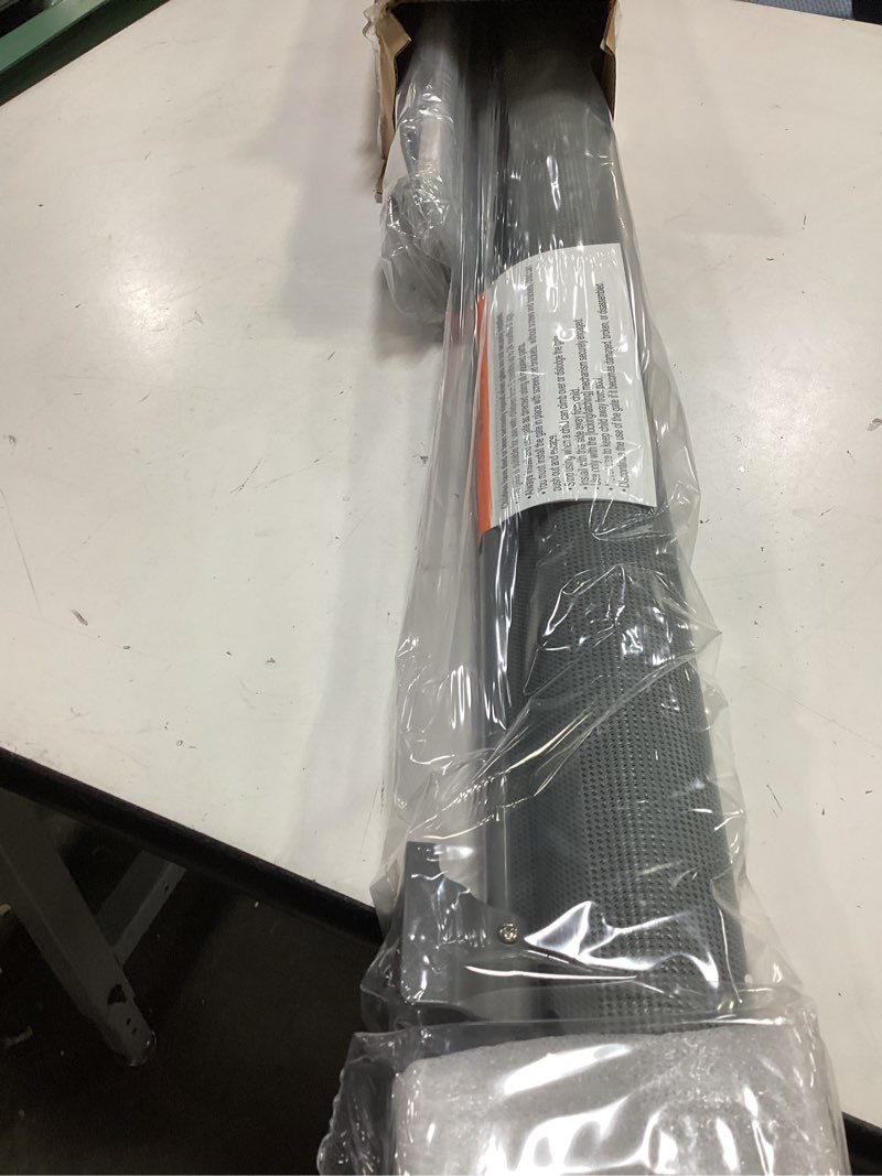 Condition photo showing New/Like New for no-drill 100” extra long baby gates indoor extra long retractable pet gates for doorways no drilling retractable dog gates for the house outdoor retractable gates for dogs with 2 sets of sticky mount