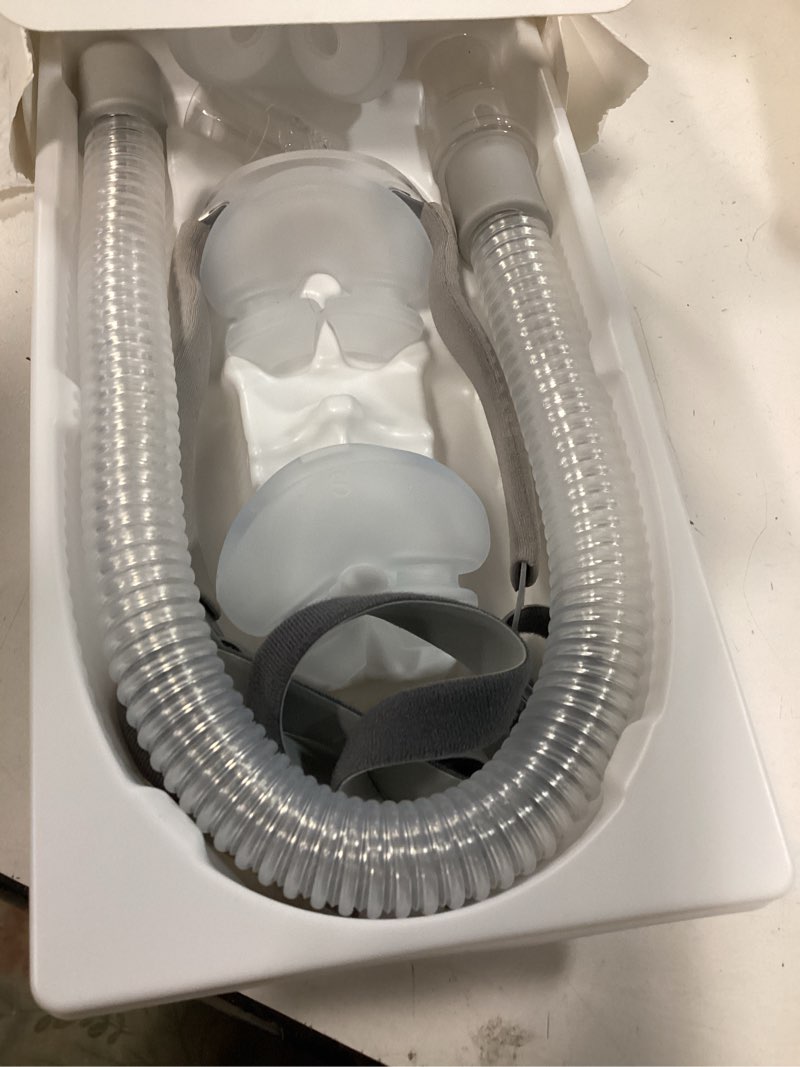 Condition photo showing Good Condition for nasal pillow supplies - includes 3 packs nasal mask nose pillows small, medium, and large nose cushions - includes tube, frame, and strap p2