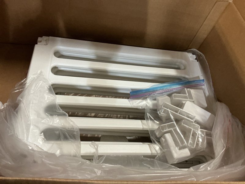 Condition photo showing Good Condition for clear acrylic dog fence pet playpen puppy cat small play pen indoor outdoor whelping box for dogs with gate (4 plastic panels+2 transparent panels) 4 hdpe panels+2 acrylic panels