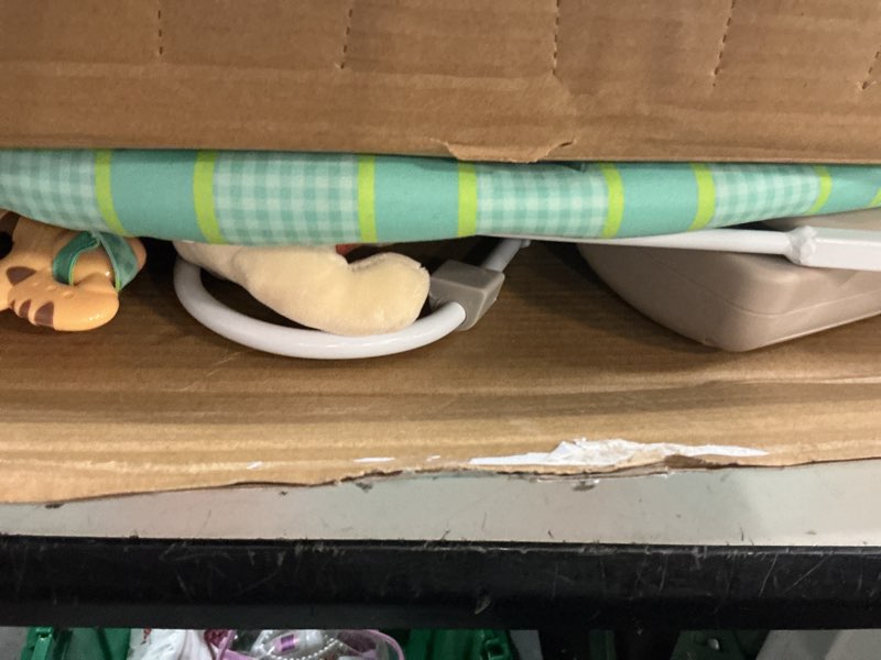 Condition photo showing As Is for bright starts winnie the pooh dots and hunny pots baby bouncer