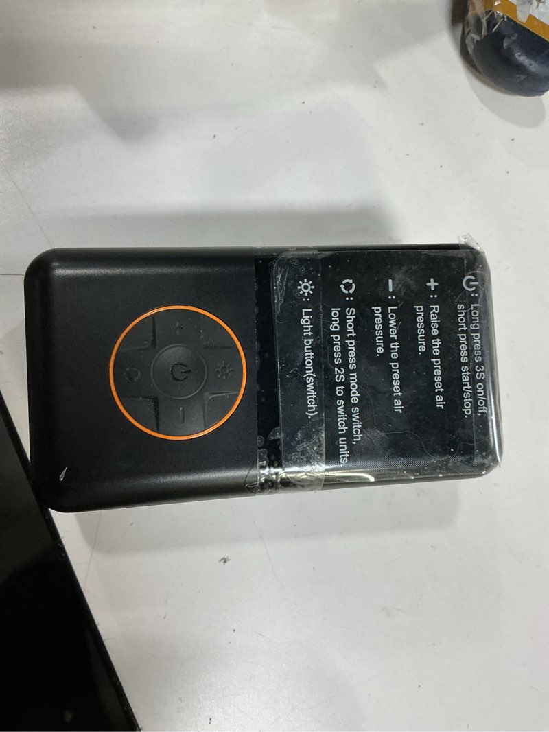 Condition photo showing Good Condition for Tire Inflator Portable Air Compressor - 150PSI Electric Bike Pump, Auto Shut Off & Digital Pressure Gauge, Cordless Air Pump for Car Tires, Motorcycles, Balls with LED Light Orange
