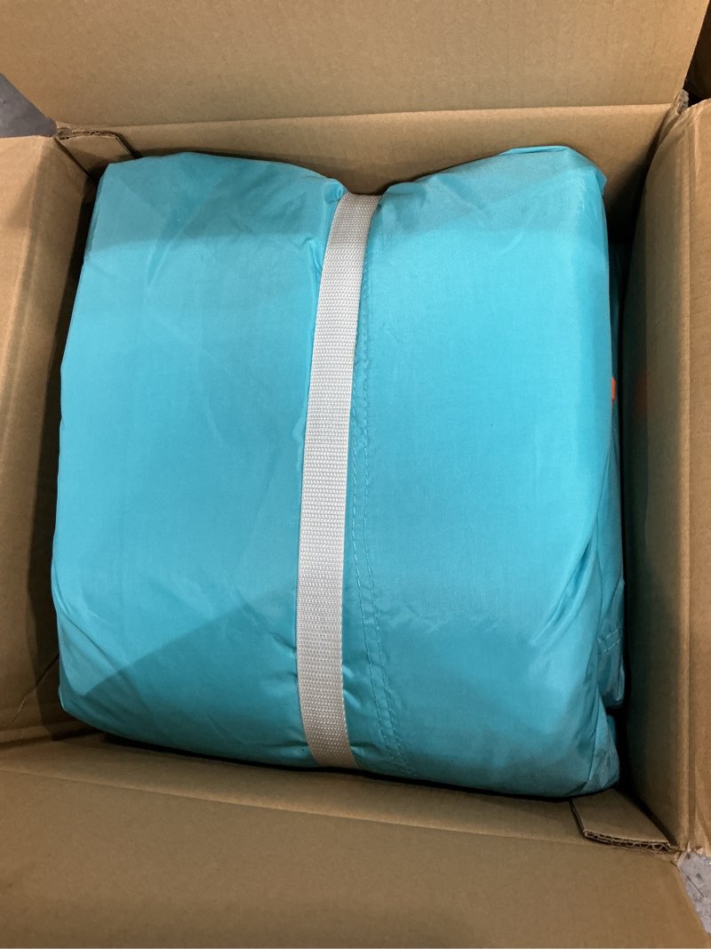 Condition photo showing New/Like New for bounce house with blower & slide, (10ft x 10ft x 7ft) kids bouncy castle for indoor/outdoor play, birthday parties, backyard fun inflatable bounce house for kids 3-6, jump house for toddlers color