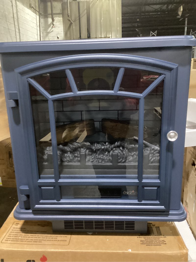 Dura flame infrared quartz electric stove heater color navy