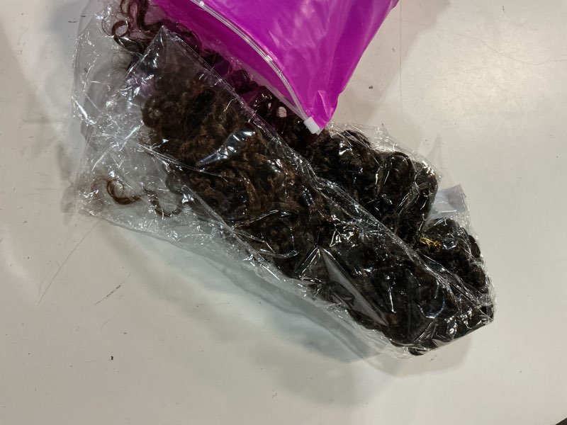 Condition photo showing New/Like New for gogo curl crochet hair for women water wave curly crochet hair wavy hair deep wave beach curl crochet synthetic hair extensions (18 inch(pack of 6), t1b/30) t1b/30 18 inch(pack of 6)