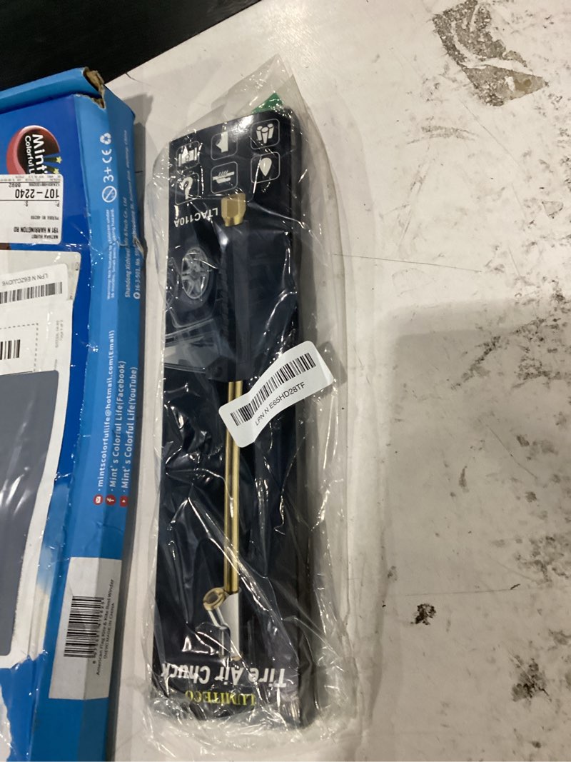 Condition photo showing New/Like New for 2 pack 12" extended reach dual head air chuck, 2-way connection 1/4" fnpt straight foot lock on tire inflate chuck, tire chuck w/quick plug, air compressor fill kit for truck rv semi dually tires solid brass