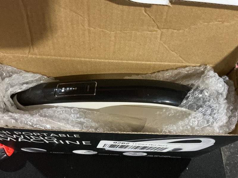 Condition photo showing As Is for Handheld Sewing Machine,Portable,Mini Sewing Machine,Easy to Use,Fast Sewing Speed,Suitable for Sewing Clothes,Fabric,DIY Home Machine for Beginners.(Black)