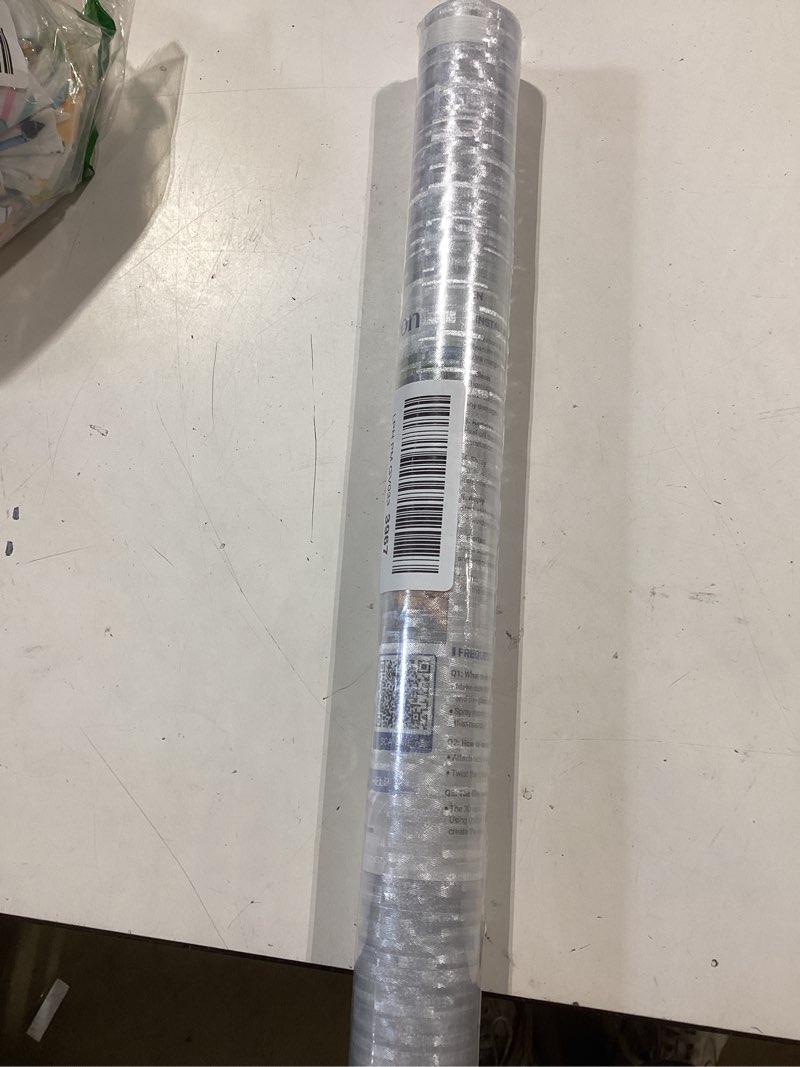 Condition photo showing New/Like New for haton window privacy film, frosted glass film, sun blocking static cling for bathroom & office, heat control anti glare removable, uv rejection non-adhesive covering for home, 17.5" x 118.1" 17.5" x 118.1" pure