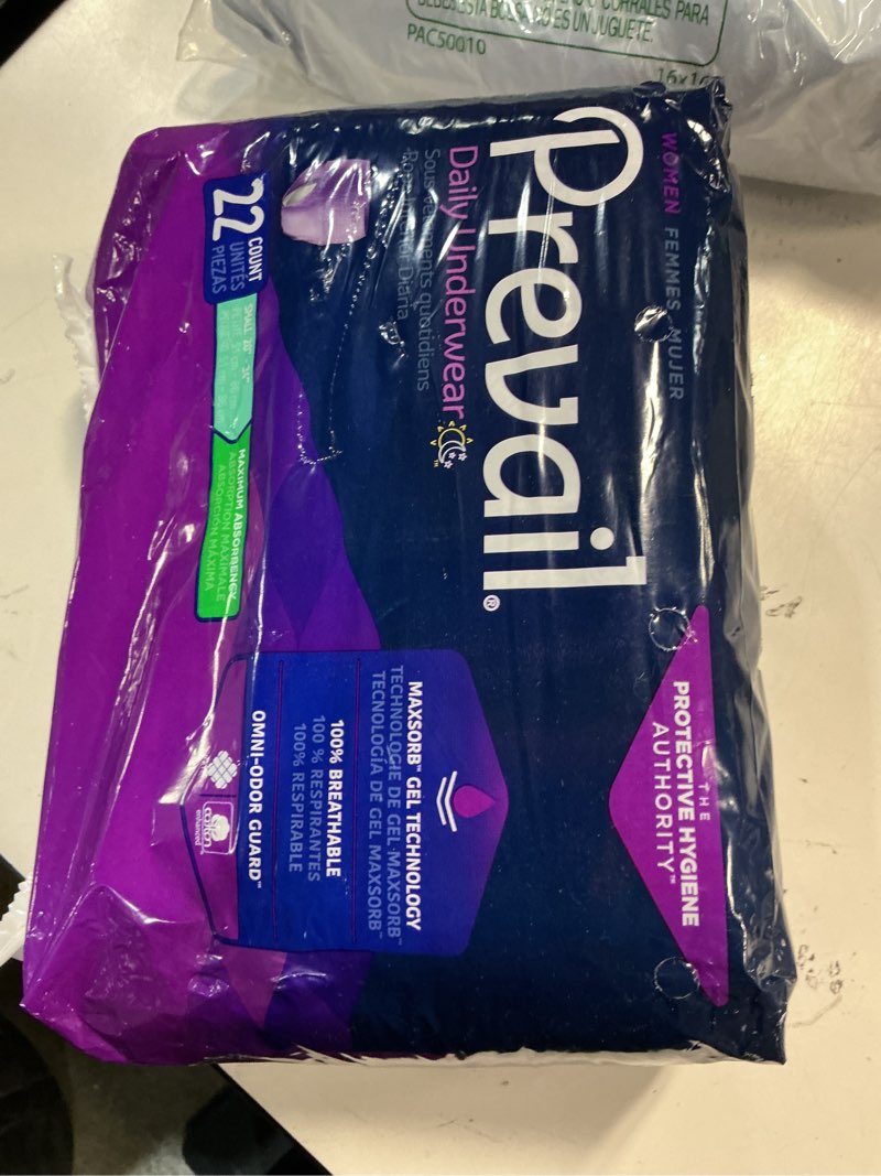 Condition photo showing New/Like New for Prevail Maximum Absorbency Incontinence Underwear for Women  Small/Medium  20 Count