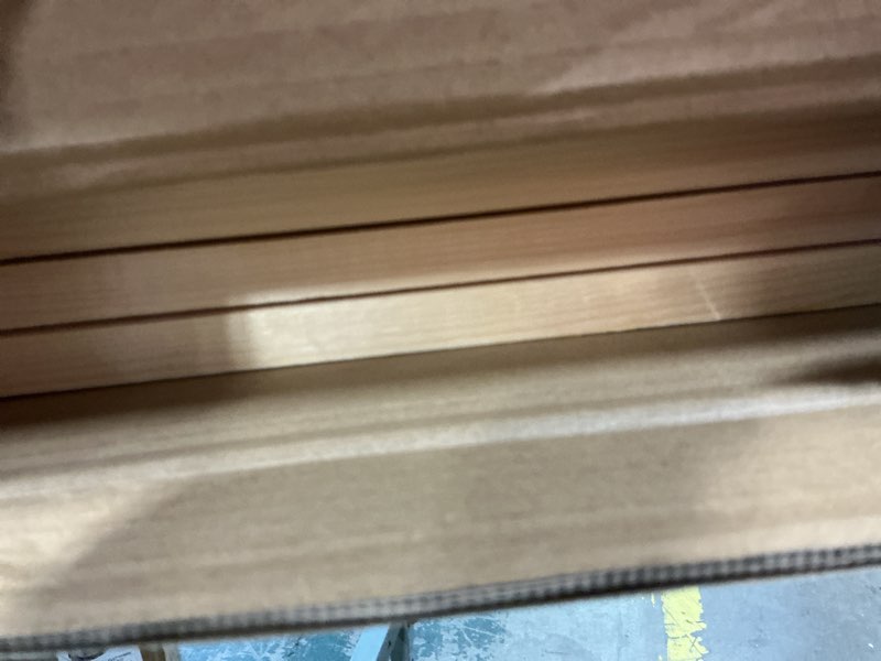 Condition photo showing Good Condition for 3 panel short room divider screen,beige freestanding partition,small bamboo panel divider for room seperation,3.95 ft tall beige 3 panel