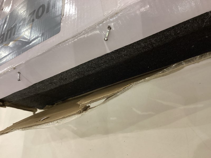 Condition photo showing New/Like New for gotonovo Bathroom Exposed Shower Faucet Outdoor Shower System 8 Inch Rainfall Shower Head Set with Tub Spout and Handheld Spray Double Cross Handles Wall Mount without Shower Shelf Polished Gold