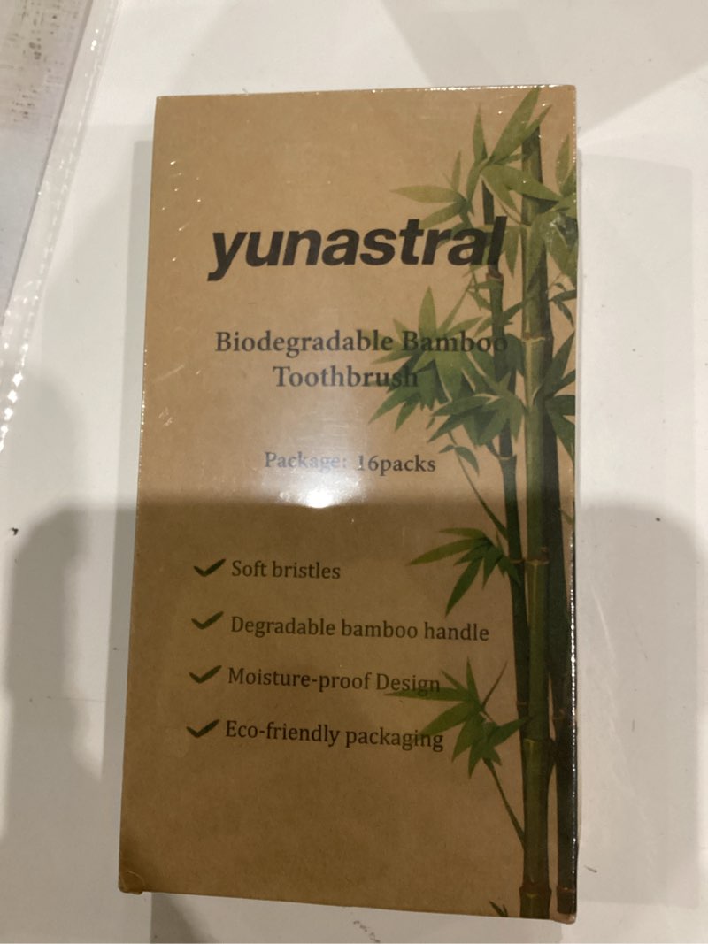 Condition photo showing New/Like New for 16 Pack Bamboo Toothbrushes - Soft Bristles, BPA Free, Eco-Friendly Natural Wooden Toothbrushes for Adults & Family, Zero Waste Compostable Handle