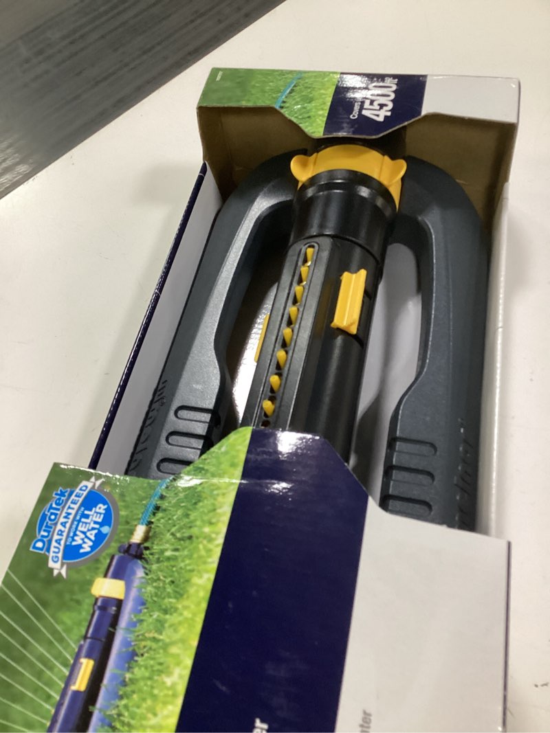 Condition photo showing Good Condition for melnor duratek 4500-sq ft oscillating sled lawn sprinkler