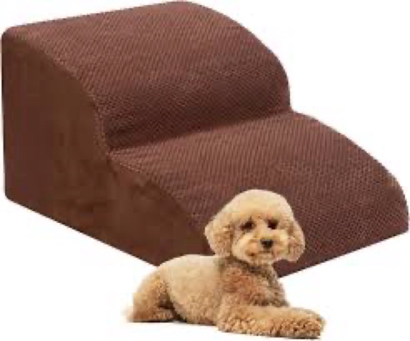 Upgrade Non-Slip Dog Ramps/Stairs for Staircase, Foam Dog Ramps for Stairs Inside House, Foam Pet Ra