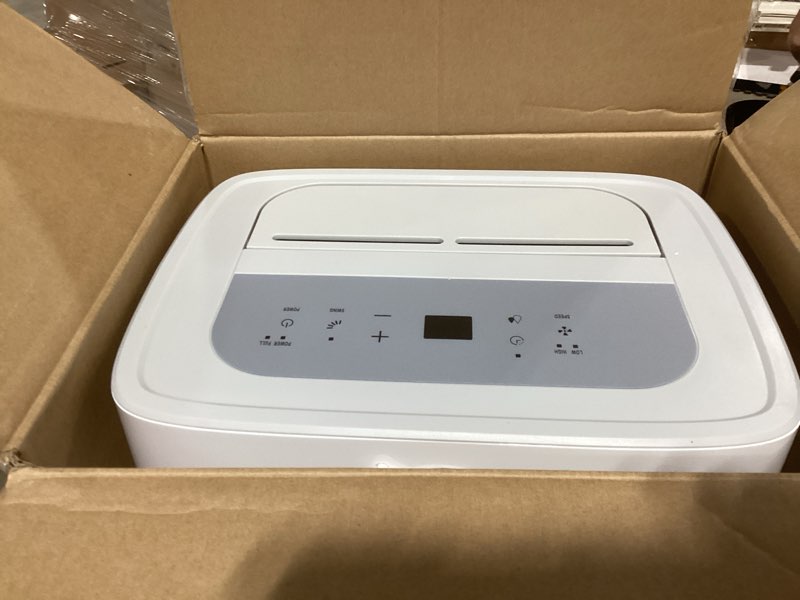 Condition photo showing As Is for waykar 80 pints 2025 energy star dehumidifier for spaces up to 5,000 sq. ft for basement and home, large room with drain hose and 1.14 gallons water tank 80 pints 5000 sq. ft