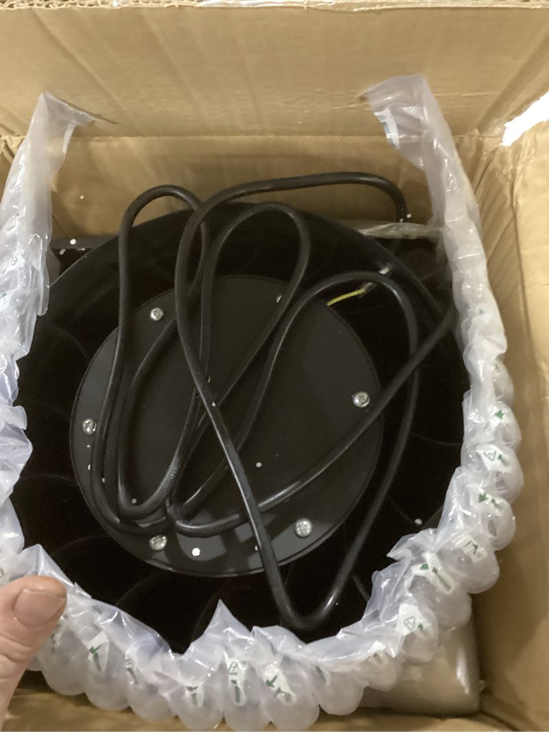 Condition photo showing As Is for 10 Inch Inline Duct Fan,1219 CFM Inline Fan Duct Fan Constant Speed - Ventilation Exhaust Fan for Heating Cooling Booster, Grow Tents, Hydroponics, NSK/SKF bearings, ETL Listed