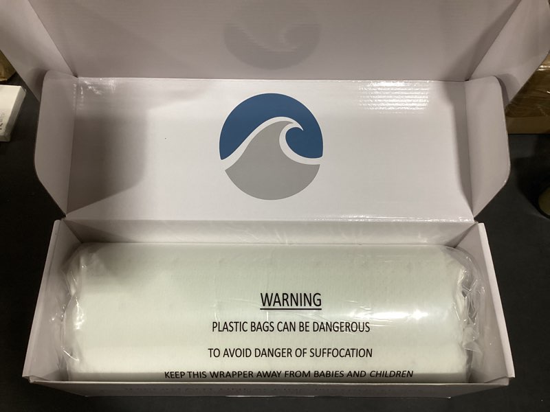 Condition photo showing New/Like New for Bluewave Bedding Ultra Slim Gel Memory Foam Pillow for Stomach and Back Sleepers - Thin, Flat Design for Cervical Neck Alignment and Deeper Sleep (2.75-Inches Height, King Size) 2.75"H Ultra Slim (King)