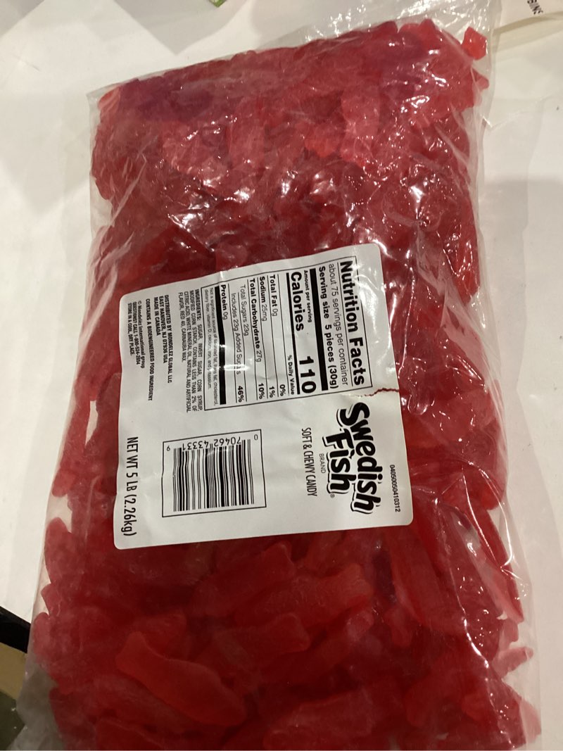 Condition photo showing New/Like New for SWEDISH FISH Soft & Chewy Candy, Bulk Candy, 5 lb Original