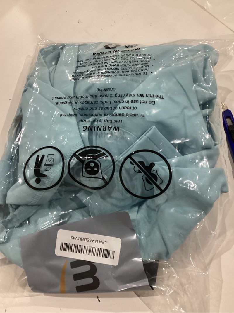 Condition photo showing Good Condition for Yoweenton Town Scrubs for Women Scrub Set - Jogger Pant and Comfort Stretch V-Neck Easy Care Uniforms Sky Blue Small