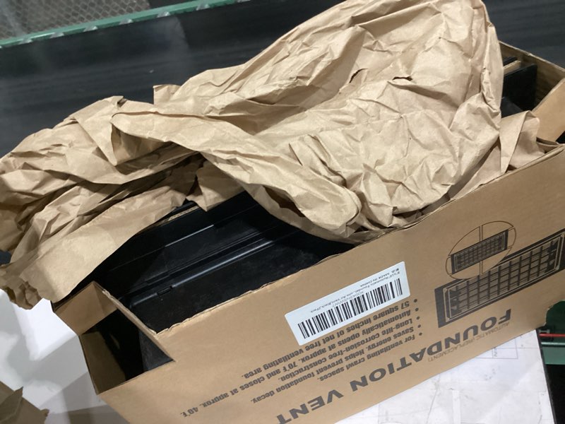 Condition photo showing Good Condition for 8" x 16" automatic foundation vent for ventilating crawl space replacement auto air vent, black, 2 pack