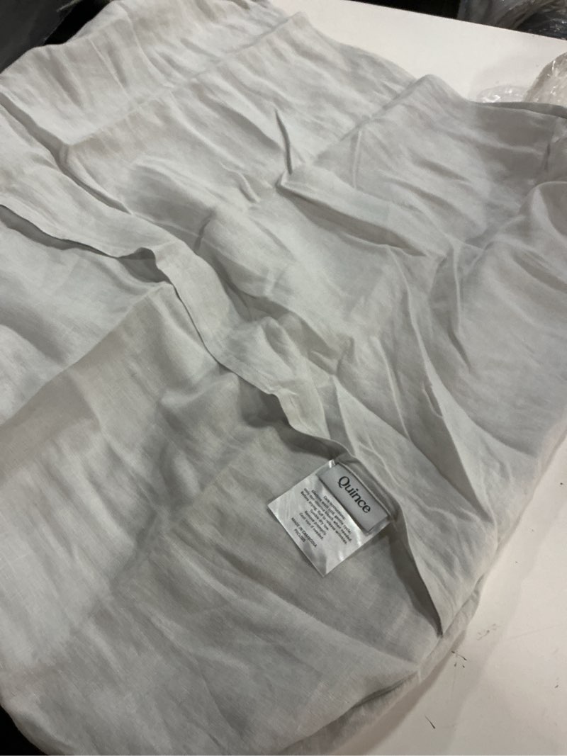 Condition photo showing Good Condition for quince, organic linen , one pillowcase 26”x26”/mist