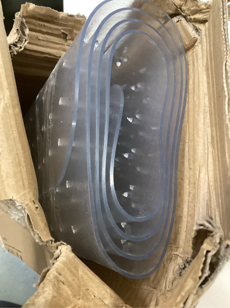 office chair mat for carpet, tixpol 46" x 60" chair mat for carpeted floors, non-slip carpet protector floor mat with grips, heavy-duty rolling under desk mat for home office and gaming (clear