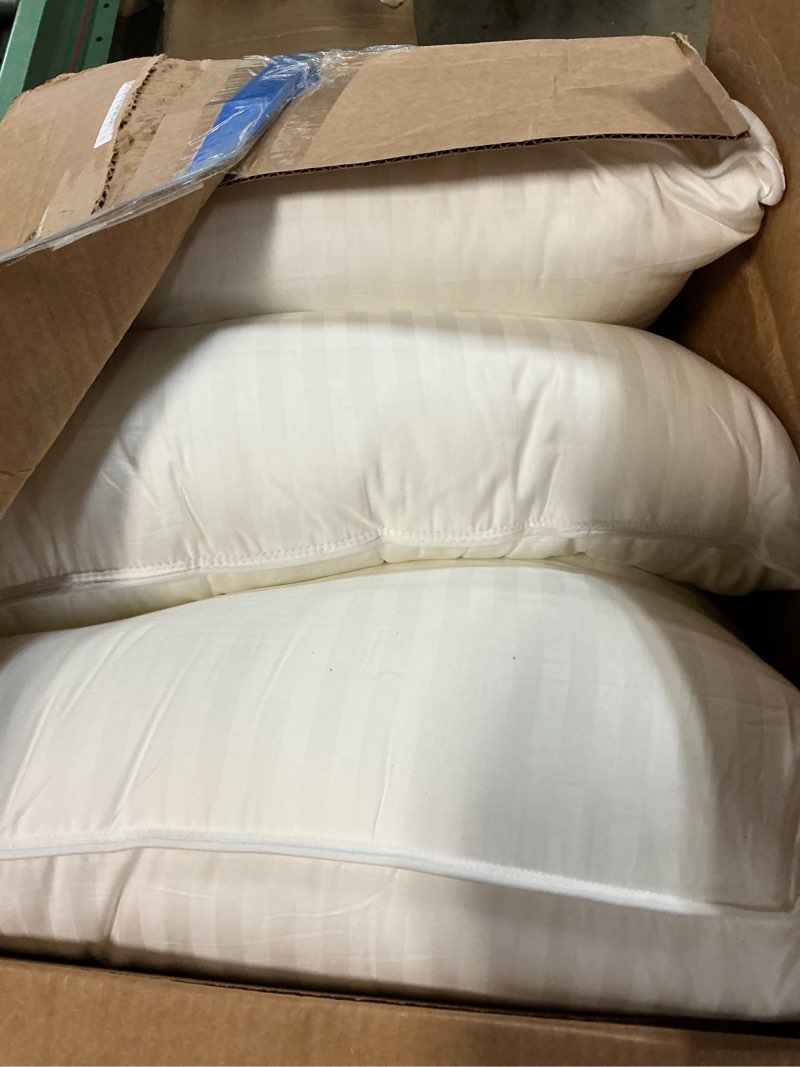 Condition photo showing Good Condition for beckham hotel collection bed pillows standard/queen size set of 2 - original soft down alternative pillow for sleeping - soft support for back, stomach or side sleepers queen / standard white