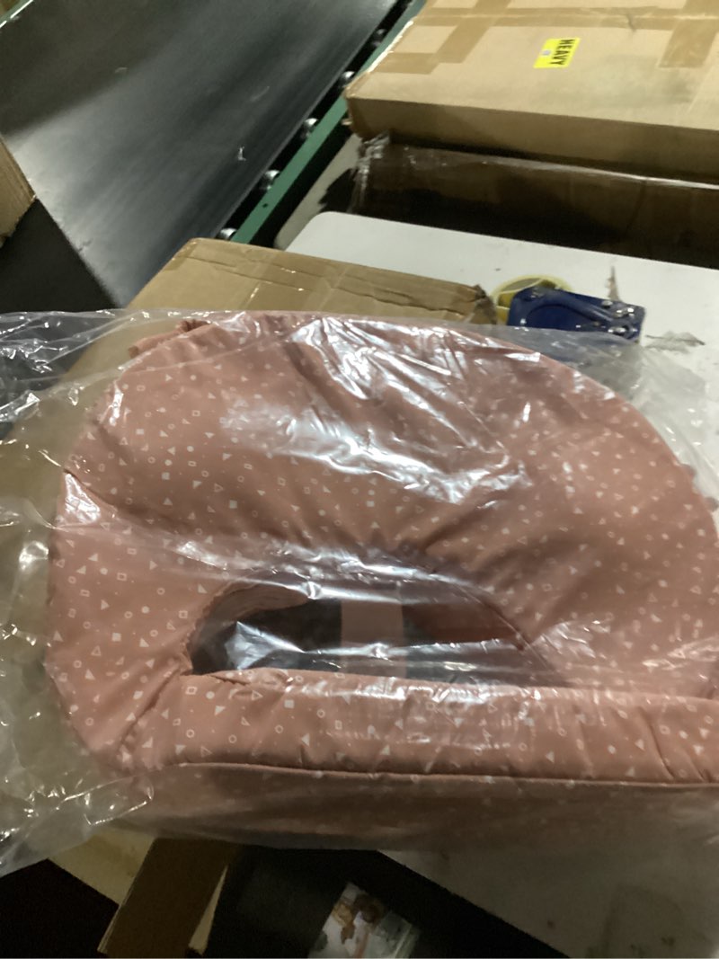 Condition photo showing Good Condition for my brest friend original nursing pillow enhanced ergonomics essential breastfeeding pillow support for mom & baby w/convenient side pocket, double straps & slipcover, dusty rose geo dusty rose geo original