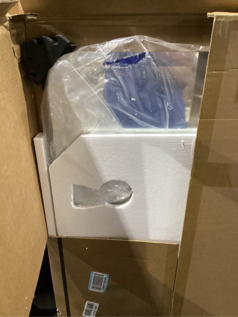 Condition photo showing Good Condition for tokeshimi 48x24 beveled frameless bathroom mirror decorative, bathroom vanity mirrored with 1" beveled edge, shatterproof modern frameless mirror rectangle for living room, entryway, restroom 24"l x 48"w rectangle-shaped