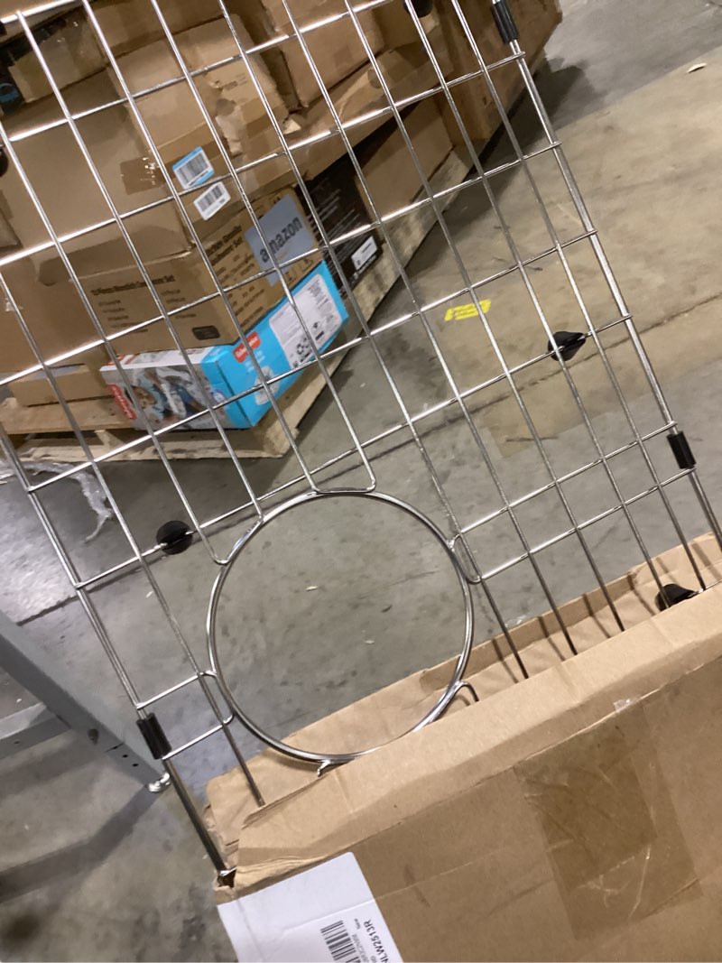 Condition photo showing As Is for Serene Valley 25-1/4" X 12-1/2“ Sink Grid, Rear Drain with Corner Radius 1-1/2", NLW2513R