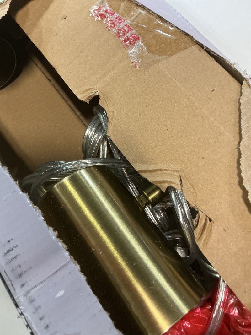 Condition photo showing Good Condition for globe electric 3-light plug-in track lighting, matte brass, adjustable heads, 15-foot cord, 59469 dale (brass)