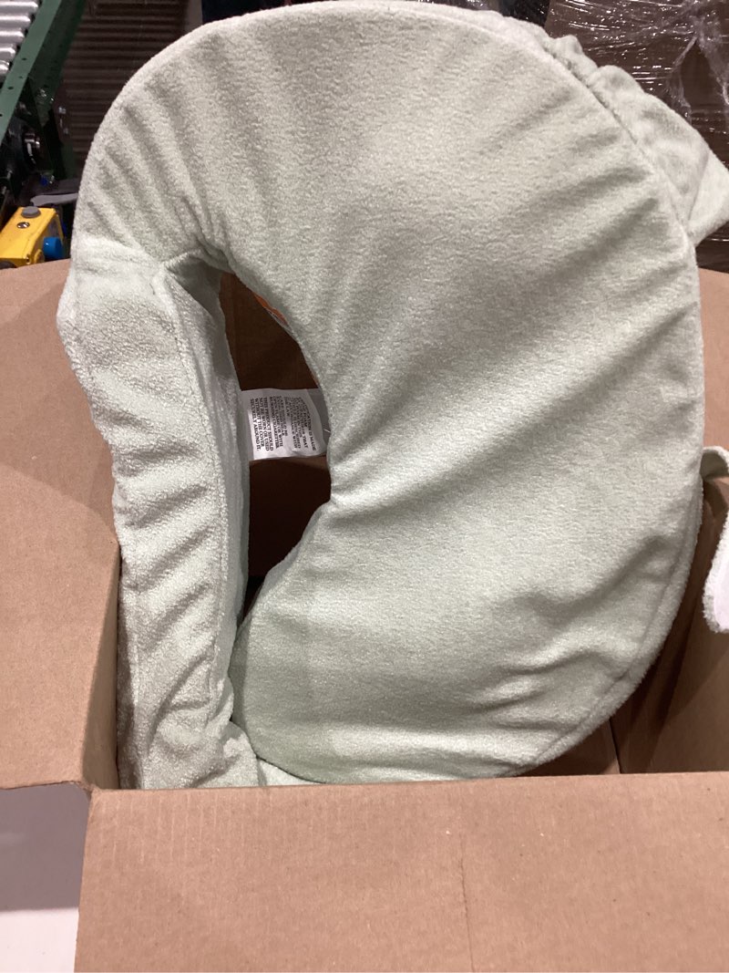 Condition photo showing Good Condition for bbhugme adjustable nursing pillow - breastfeeding, bottle feeding, baby support - adjustable firmness and fit - washable pillow cover - green