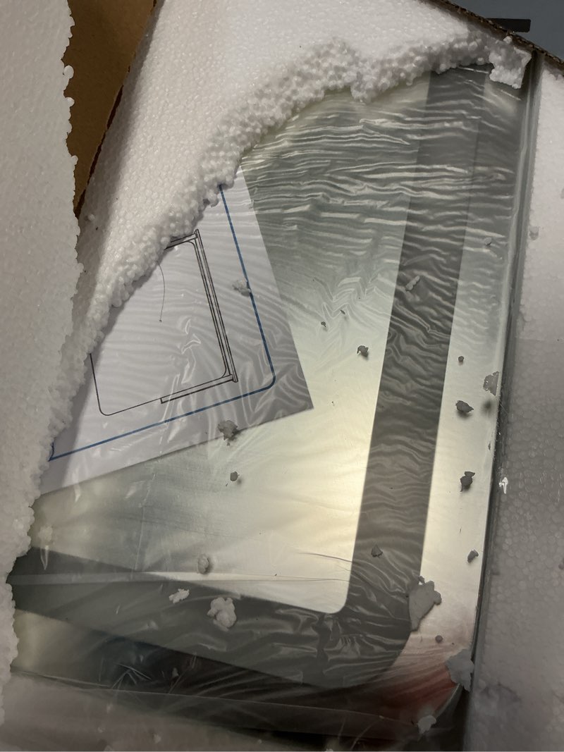 Condition photo showing Good Condition for ROLOVE 22x17 Inch Lighted Vanity Mirror with Dimmable LED Lights - 3 Color Modes, Smart Touch Control & 360° Rotating Base - Desk Makeup Mirror (White)