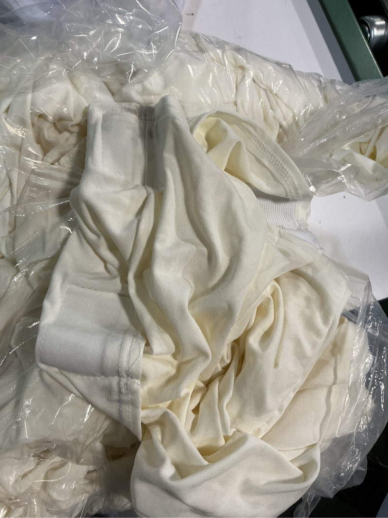 Condition photo showing As Is for 6-Pack 6ft Spandex Table Covers for Rectangle Standard Folding Tables - Wrinkle Resistant Stretch Tablecloths - Ultimate Fitted Table Protector for Parties, Trade Shows, Wedding