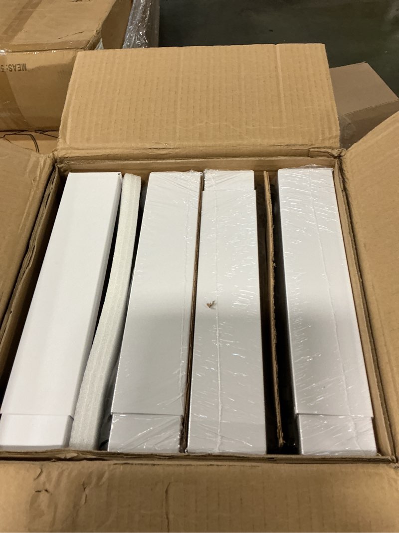 Condition photo showing New/Like New for PAKETA 4 Pack Expandable Pull Out Cabinet Organizer, 21'' Deep Pull Out Drawers for Cabinet, Upgrade 3 Slide Rails Sliding Drawer for Cabinets with Adhesive Nano Film (White, 21"D X 12-20"W) 21"D X 12-20"W (4 Pack) White