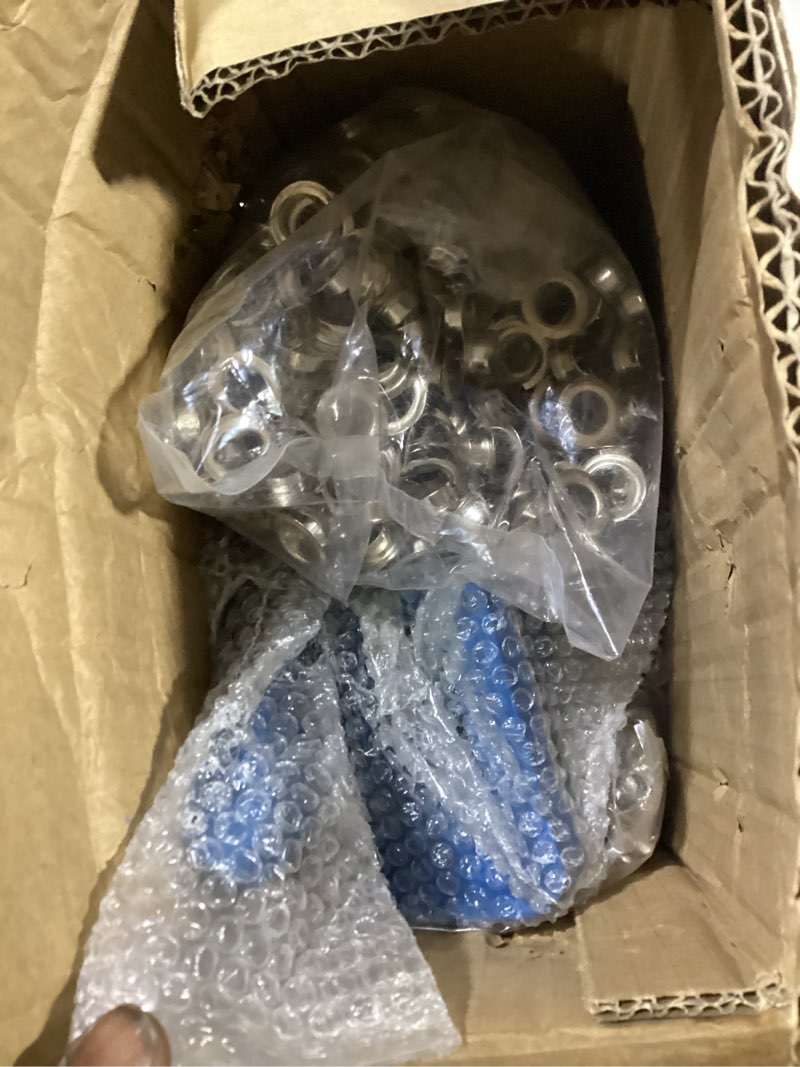 Condition photo showing Good Condition for grommet tool kit, heavy duty eyelet & rivet press with 3 dies and 1500 pcs grommets, hand press grommet machine for fabric, leather