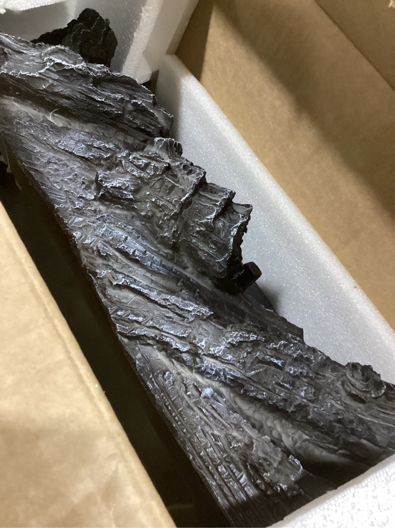 Condition photo showing Good Condition for Electric Fireplace Logs Inserts Heater 20-Inch, Remote Controller Fireplace Heater, Adjustable Flame Colors, Realistic Fake firewood Flame, Overheat Protection, Timer, Thermostat, 1500W Black 20"