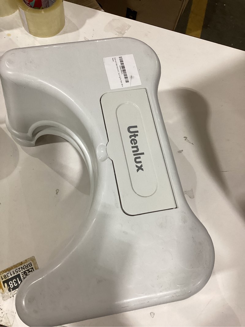 Condition photo showing item condition for Bathroom Toilet Stool with Phone Holder, Non-Slip Squatting Foot Rest Step Stool, White