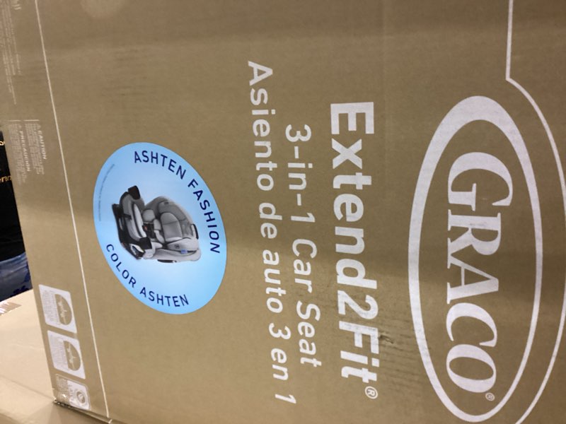 Condition photo showing item condition for Graco Extend2Fit Convertible Baby Car Seat, Rear and Forward Facing, Adjustable Extension Panel for Extra Legroom, Ashten