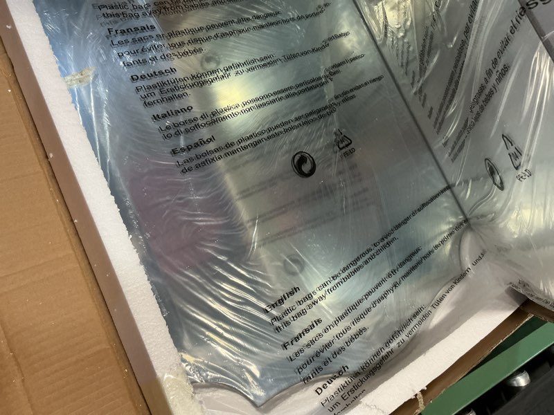 Condition photo showing Good Condition for 2-pack arched mirror wall decor, frameless bathroom mirrors for over sink, irregular wall mirror, for living room, bedroom, entryway, 30"x20" silver glass 30"l x 20"w