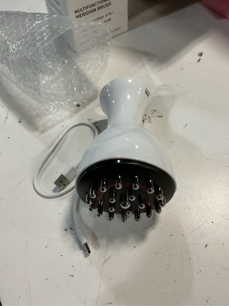 Condition photo showing Good Condition for sciatica pain relief devices – deep tissue massager with multi-mode technology, heat & light, targeted relief for sciatic nerve & lower back pain (white)