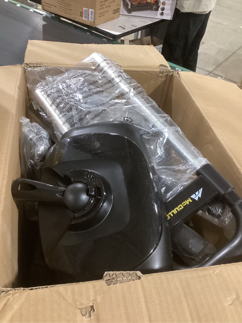 Condition photo showing As Is for McCulloch MC1385 Deluxe Canister Steam Cleaner, 2-Hour Runtime, Chemical-Free, 23 Accessories: Mop Head, Brushes & More - Built for Home, Tile, Carpet, Furniture, & Personal Car Detailing