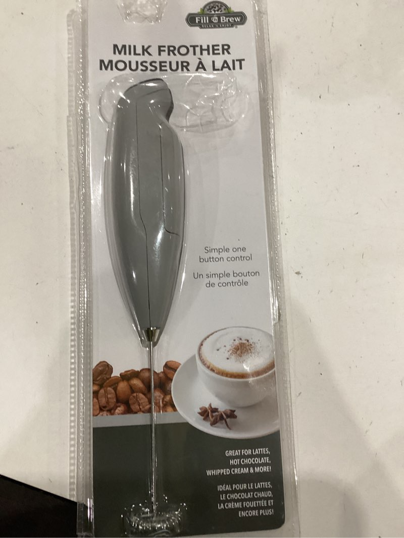 Condition photo showing Good Condition for jacent battery operated handheld milk frother, 1 pack, mix foamy cocktails, whip up sauces and salad dressings, make whipped cream, breakfast omelets 1 ea