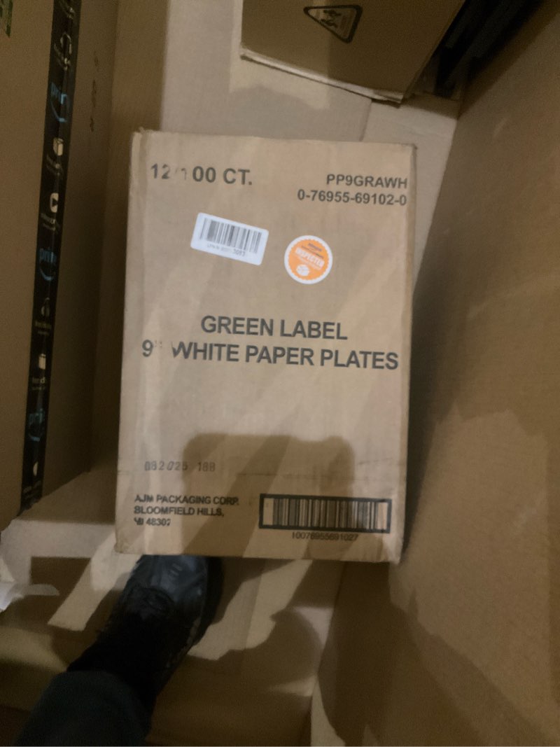 9” paper plates 1200pc