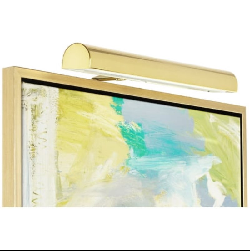 Concept Lighting Concept Polished Brass 18  Wide Battery LED Picture Light