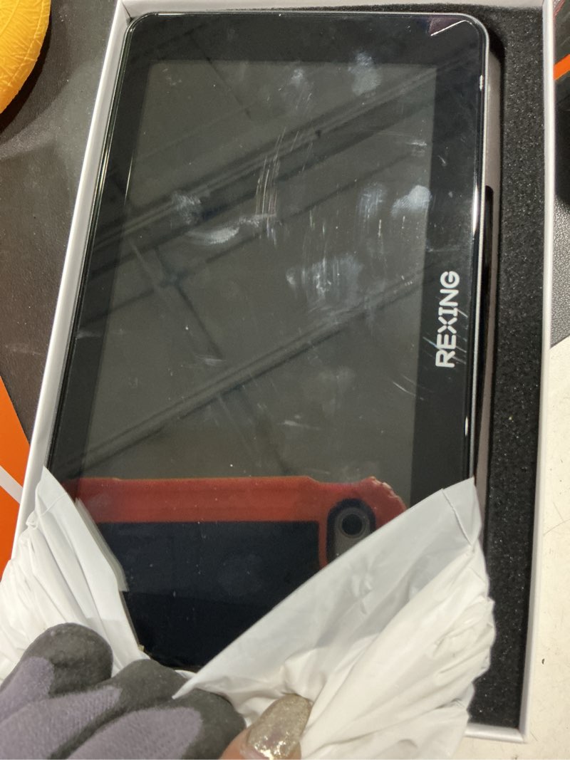 Condition photo showing Good Condition for rexing 7" wireless carplay/android auto receiver, 4k dash cam, 1080p rear, gps, bluetooth, 32gb card